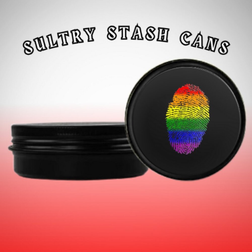RAINBOW FINGERPRINT STASH JAR